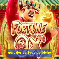 gerador do jogo do bicho